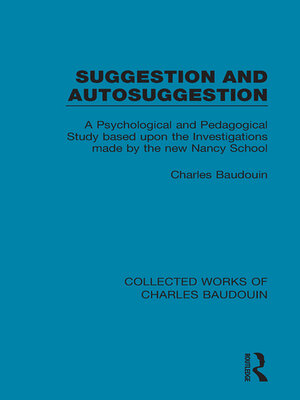 cover image of Suggestion and Autosuggestion